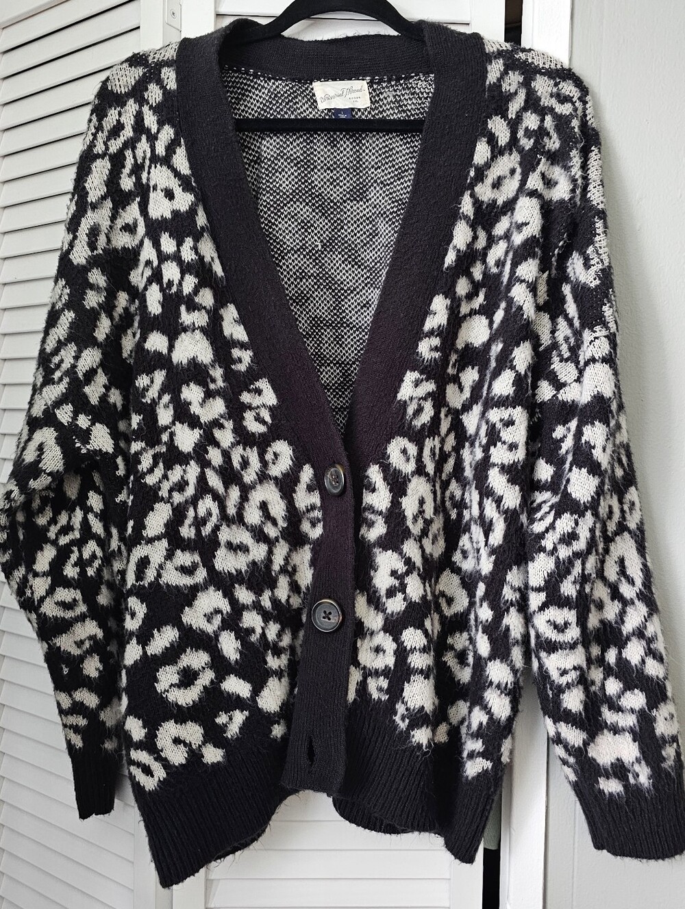 Leopard Knit Cardigan